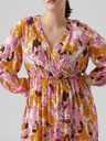Vero Moda Curve Rosa gemustertes Damenkleid VERO MODA CURVE Lis
