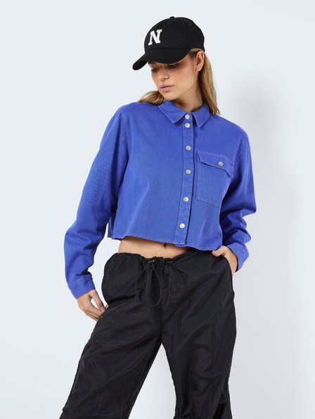 Noisy May Blaues Damen-Shirt aus Jeansstoff Noisy May Maddy