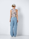 Noisy May Hellgraues gemustertes Damen-Tank-Top Noisy May Wilma