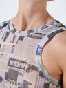 Noisy May Hellgraues gemustertes Damen-Tank-Top Noisy May Wilma