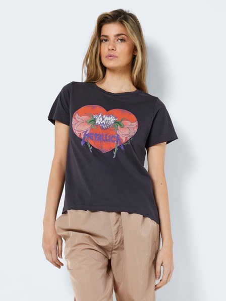 Noisy May Graues Noisy May Nate Metallica Damen-T-Shirt