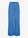 Pieces Blaue Damenhose mit weitem Bein Pieces Thelma