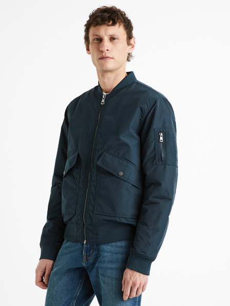 Celio Dunkelblaue leichte Herrenjacke Celio Dujames