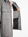 Celio Graue Herren Winterjacke Celio Dustripes