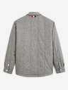 Celio Graue Herren Winterjacke Celio Dustripes