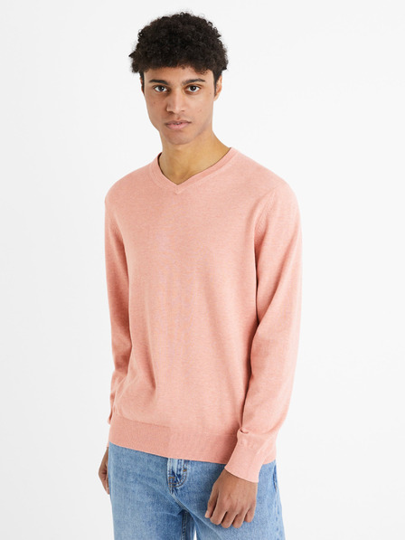 Celio Rosa Herrenpullover Celio Decotonv