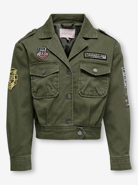 ONLY Dunkelgrüne Denim-Jacke für Mädchen ONLY Stine