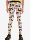 Desigual Hellrosa Desigual Garden gemusterte Leggings für Mädchen
