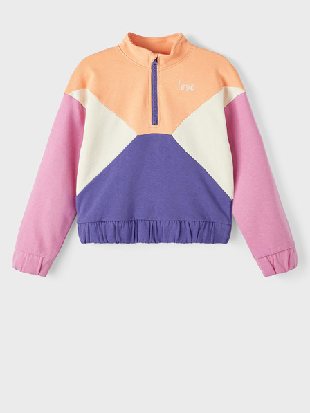 name it Orange-lila Mädchen-Sweatshirt mit dem Namen Banina