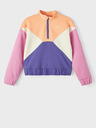 name it Orange-lila Mädchen-Sweatshirt mit dem Namen Banina