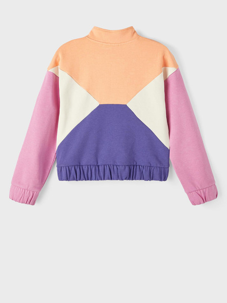 name it Orange-lila Mädchen-Sweatshirt mit dem Namen Banina