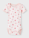 name it Dreier-Set Mädchen-Bodys in Weiß und Rosa name it Body