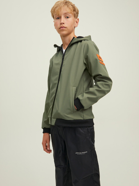 Jack & Jones Khaki Jack & Jones Classic Waffle Leichte Jack & Jones Boys Kapuzenjacke