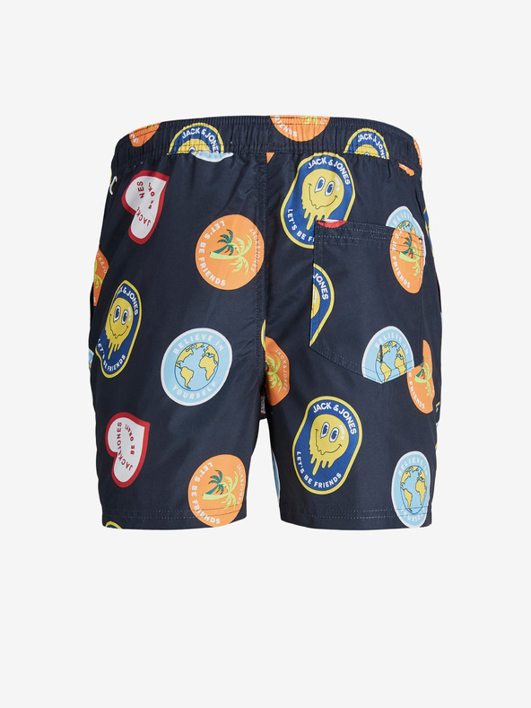 Jack & Jones Dunkelblaue Jungen-Shorts mit Jack & Jones Fiji-Aufdruck