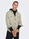 ONLY & SONS Hellgraues Herren ONLY & SONS Team Überhemd