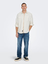 ONLY & SONS Cremefarbenes Herren Cord-Oberhemd ONLY & SONS Alp