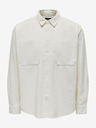 ONLY & SONS Cremefarbenes Herren Cord-Oberhemd ONLY & SONS Alp