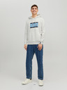 Jack & Jones Hellgrauer Herren-Kapuzenpullover Jack & Jones Josh