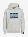 Jack & Jones Hellgrauer Herren-Kapuzenpullover Jack & Jones Josh