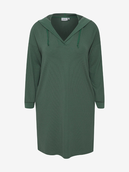 Fransa Grünes Kapuzenkleid Fransa