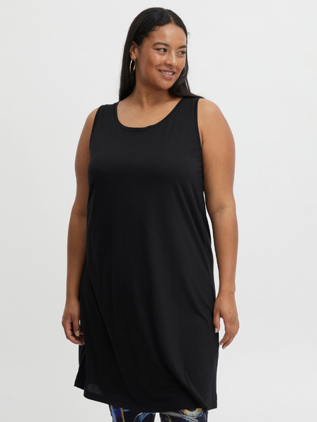 Fransa Schwarzes Basic-Kleid Fransa