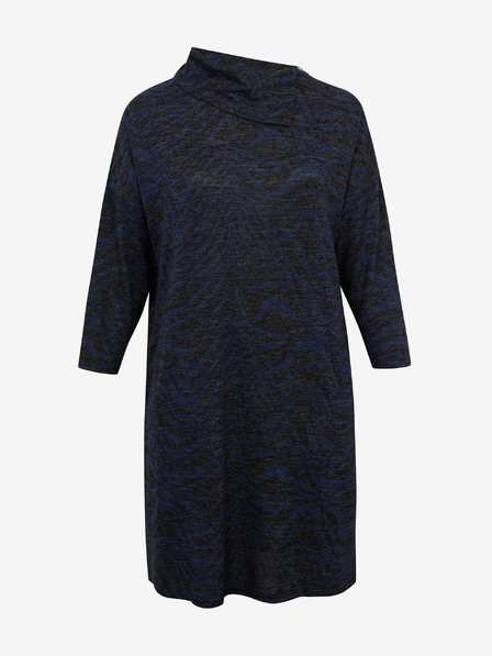 Fransa Dunkelblau gestreiftes Pulloverkleid Fransa
