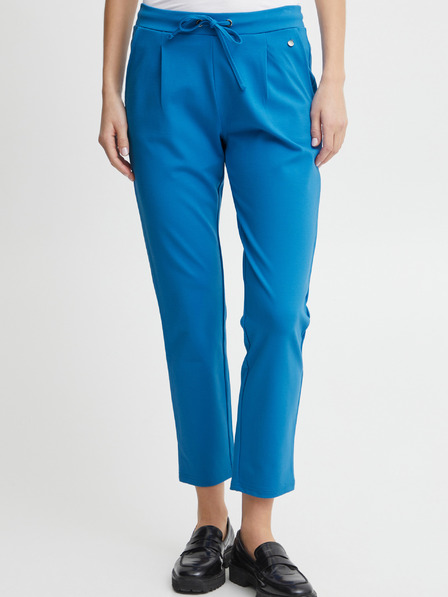 Fransa Blaue Damen-Cropped-Hose Fransa