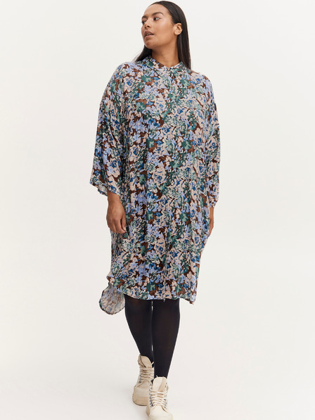 Fransa Blaues geblümtes Hemdkleid Fransa