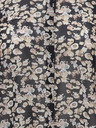 Fransa Beige und schwarz geblümte Bluse mit verlängertem Rücken Fransa