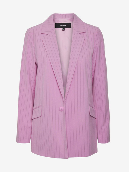 Vero Moda Curve Rosa gestreifte Damenjacke VERO MODA CURVE Listakia