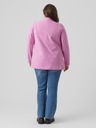 Vero Moda Curve Rosa gestreifte Damenjacke VERO MODA CURVE Listakia