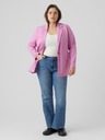 Vero Moda Curve Rosa gestreifte Damenjacke VERO MODA CURVE Listakia