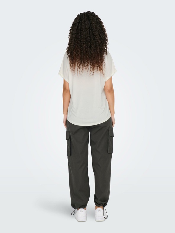 ONLY Cremefarbene Damen-Bluse