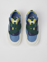 Camper Weiße und blaue Jungen Sneakers mit Lederdetails Camper