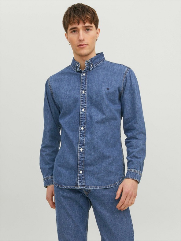 Jack & Jones Jack & Jones Felix blaues Jeanshemd für Herren