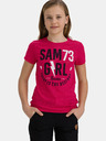 Sam 73 Rosa Mädchen T-Shirt mit Aufdruck SAM 73