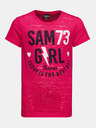 Sam 73 Rosa Mädchen T-Shirt mit Aufdruck SAM 73
