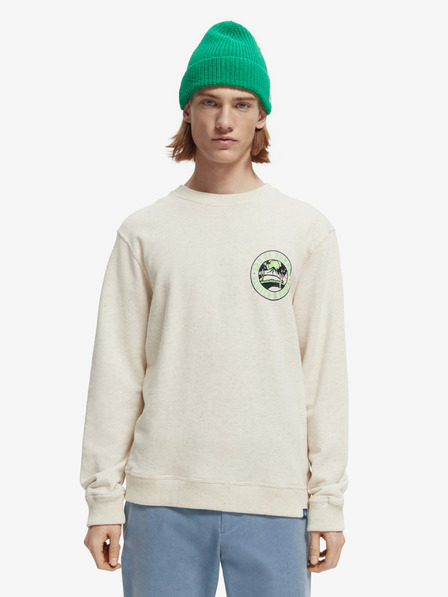Scotch & Soda Cremefarbenes Herren-Sweatshirt von Scotch & Soda