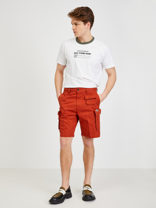 Diesel Diesel Rot Herren Shorts mit Taschen