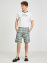 Diesel Grün gemusterte Herren Chino-Shorts Diesel