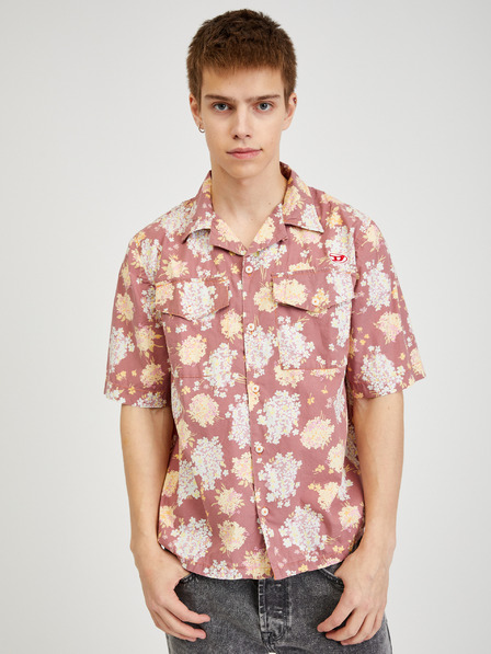 Diesel Diesel Herren Old Pink Floral Hemd
