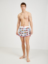 Diesel Weiße gemusterte Herren-Badehose Diesel