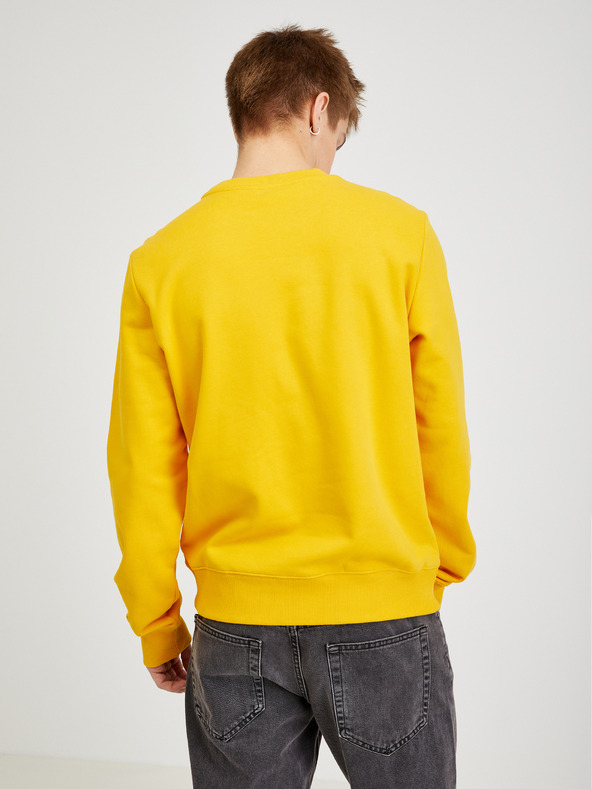 Diesel Gelber Herren-Kapuzenpullover Diesel