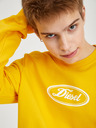 Diesel Gelber Herren-Kapuzenpullover Diesel