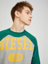 Diesel Diesel Herren Sweatshirt grün und grau gestromt