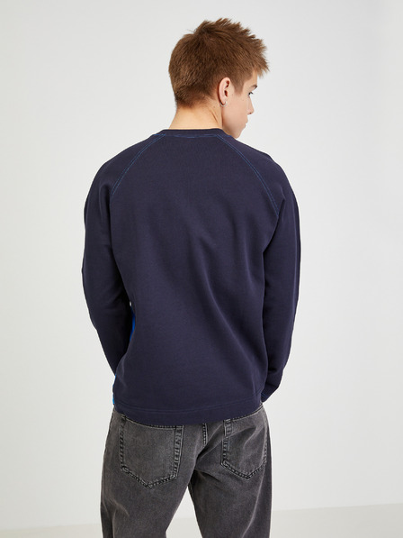 Diesel Diesel Herren-Sweatshirt schwarz und blau