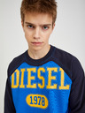 Diesel Diesel Herren-Sweatshirt schwarz und blau