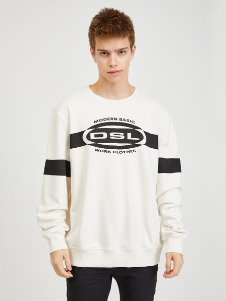Diesel Weißer Herren-Hoodie Diesel