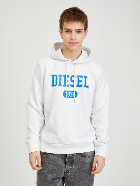 Diesel Weißer Herren-Hoodie Diesel