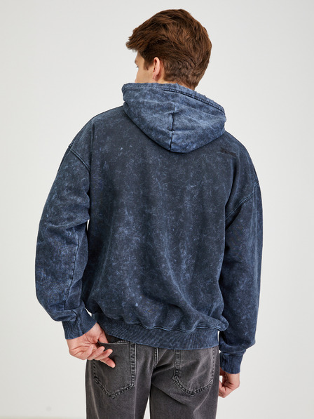 Diesel Dunkelblauer Herren-Kapuzenpullover in Übergröße Diesel